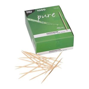 PAPSTAR Zahnstocher pure, Holz, 1.000 St.