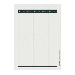 LEITZ Ordneretiketten grau für 5,0 cm Rückenbreite, 125 St.