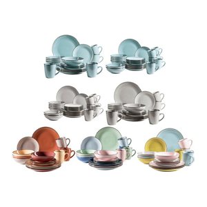 MÄSER Geschirrset METALLIC RIM bunt, 1 Set
