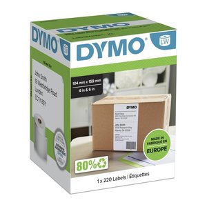 DYMO Etikettenrolle für Etikettendrucker S0904980 weiß, 104,0 x 159,0 mm, 1 x 220 Etiketten