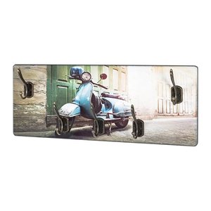 HAKU Möbel Wandgarderobe 17971 Motorroller Holz 5 Haken 50,0 x 20,0 cm, 1 St.
