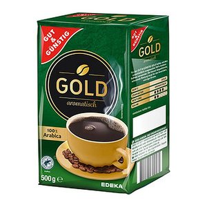 GUT&GÜNSTIG Gold Kaffee, gemahlen, Arabicabohnen 500 g