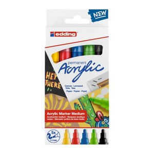edding 5100 basic Acrylstifte farbsortiert 2,0 - 3,0 mm, 1 Set