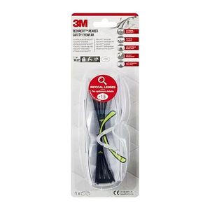 3M Schutzbrille SecureFit™ 415 +1,5 Dioptrien lime, schwarz, 1 St.