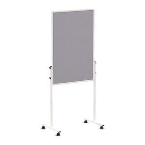 MAUL mobiles Whiteboard MAULsolid 75,0 x 120,0 cm grau#!#weiß Textil/Whiteboard