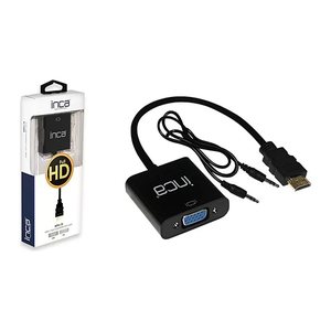 INCA Adapter HDMI->VGA +3.5mm AUX St/Bu FHD@ 60Hz 0.20m sw retail
