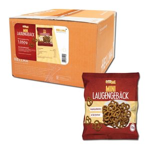 HELLMA Knabberspaß Mini Laugengebäck Gebäck 70x 15 g, 70 St.