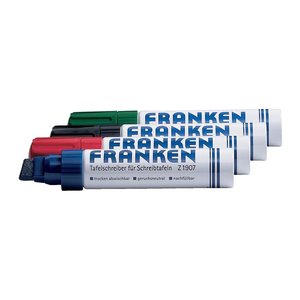 FRANKEN Jumbo Whiteboard-Marker farbsortiert 4,0 - 12,0 mm, 4 St.