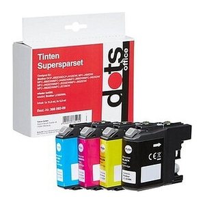 dots  schwarz, cyan, magenta, gelb Druckerpatronen kompatibel zu brother LC-223BK, LC-223C, LC-223M, LC-223Y, 4er-Set