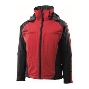 MASCOT® Herren Softshelljacke "DARMSTADT" Unique rot, schwarz Größe S