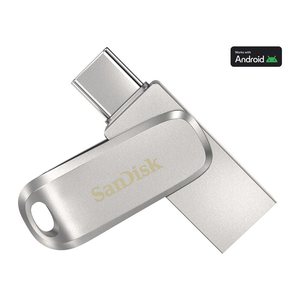 SanDisk USB-Stick Ultra Dual Drive Luxe Type-C silber 256 GB, 1 St.