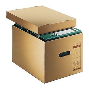 LEITZ Archivboxen 6081 braun 32,5 x 44,0 x 28,0 cm, 10 St.