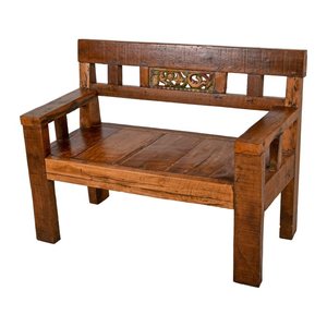 Garden Pleasure Gartenbank SUMBA 940233 braun Holz 120,0 cm