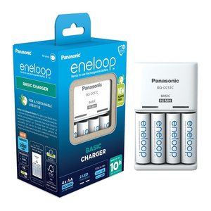 eneloop Panasonic Charger Basic BQ-CC51 + 4x AA/2000