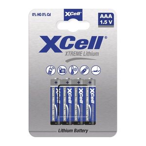 XCell Batterie Extreme Lithium FR03 Micro AAA 4St.
