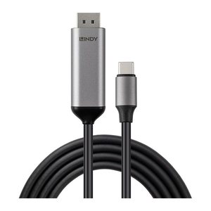 LINDY USB Typ C zu Displayport 8K60Hz Bi-Direktional 1m