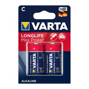 VARTA Batterien LONGLIFE Max Power Alkali-Mangan Baby C 1,5 V, 2 St.