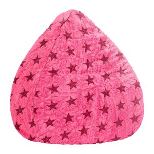 SITTING POINT Fluffy Stars XL Sitzsack pink