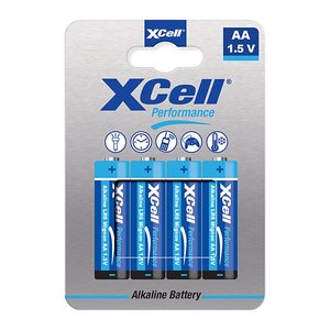 XCell Batterie Performance Alkaline LR6 Mignon AA 4St.