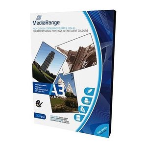 MediaRange Fotopapier MRINK109 DIN A3 hochglänzend 200 g/qm 50 Blatt