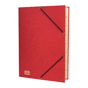 RNK-Verlag Ordnungsmappe 9 Fächer rot, 1 St.