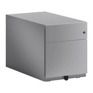 BISLEY Note Rollcontainer silber 2 Auszüge 42,0 x 77,5 x 49,5 cm