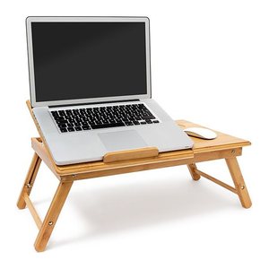 relaxdays Laptop-Betttablett braun