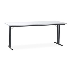 Klapptisch mit T-Fuß – Gestell in Schwarzgrau (1800 x 800 x 750 mm)