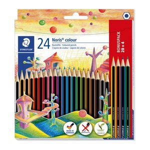 STAEDTLER Noris® colour 185 Buntstifte farbsortiert, 24 St.