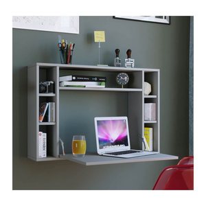 VCM my office Wandila Wandschreibtisch grau rechteckig, hängend grau 90,0 x 20,0/67,0 cm