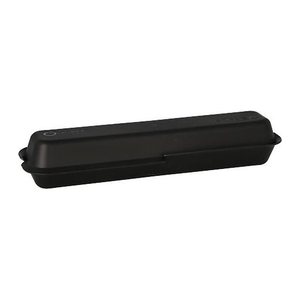 PAPSTAR Mehrweg-Menüboxen schwarz 24,4 x 5,8 cm, 90 St.