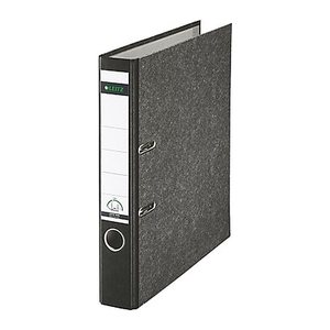 LEITZ 1050 Ordner schwarz marmoriert Karton 5,2 cm DIN A4, 1 St.