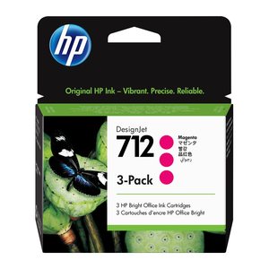HP 712(3ED78A) magenta Druckerpatronen, 3er-Set