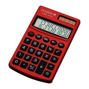 OLYMPIA LCD-1110 Taschenrechner rot
