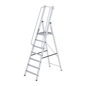 MUNK Podestleiter 51097 silber 7 Stufen, H: 264,0 cm