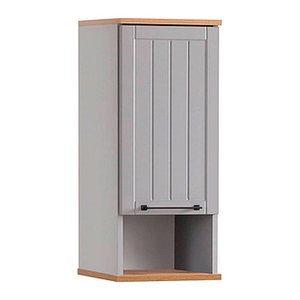 MÖBELPARTNER Bad-Hängeschrank Jelda 154165 platingrau, eiche-landhaus 30,3 x 32,6 x 180,9 cm