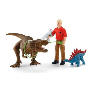 Schleich® Dinosaurs 41465 Tyrannosaurus Rex Angriff Spielfiguren-Set