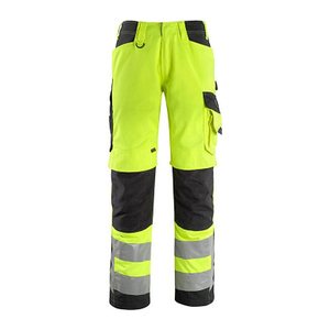 MASCOT® unisex Warnschutzhose Kendal  gelb, schwarz Größe 66