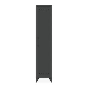 BISLEY Stahlschrank Fern Locker FERLOC3S634 anthrazitgrau 3 Fachböden 38,0 x 51,0 x 180,0 cm, aufgebaut, 1 St.