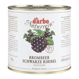 d’arbo  Brombeere-schwarze Johannisbeere passiert Fruchtaufstrich, 3,0 kg