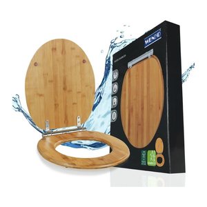WENKO WC-Sitz mit Absenkautomatik Bambusa braun, 1 St.