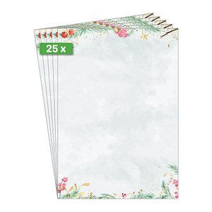 SIGEL Weihnachtsbriefpapier Christmas Magic  Motiv DIN A4 90 g/qm 25 Blatt