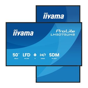 IIYAMA 125.7cm(50") LH5075UHS-B2AG 16:9 3xHDMI+DP+2xUSB VA