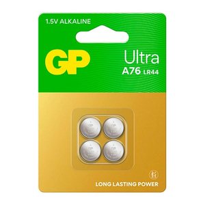 GP Knopfzellen V 13 GA/LR44 Alkali-Mangan 1,5 V, 4 St.