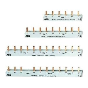 ABB Phasenschiene PS3/12FI, 12-polig ohne 63 A 10,0 mm², für 12 Module, 1 St.