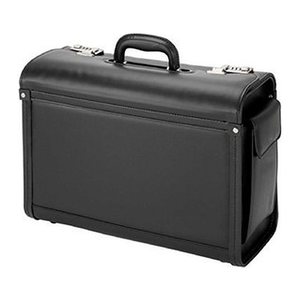 Alassio Pilotenkoffer GENOVA Lederimitat schwarz 46,0 x 20,5 x 35,0 cm