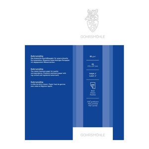 GOHRSMÜHLE Briefpapier mit Wasserzeichen weiß DIN A4 80 g/qm 100 Blatt