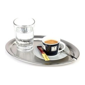 APS Tablett KAFFEEHAUS silber oval 29,0 x 22,0 cm, 1 St.