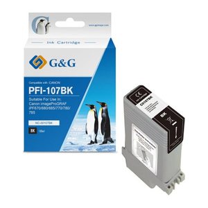 G&G Tintenpatrone kompatibel Canon PFI-107BK schwarz