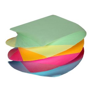 M&M Notizzettel geleimt bunt 8,6 x 8,6 cm, 600 Blatt, 1 Block